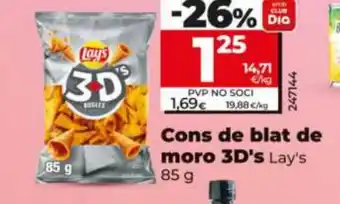 Dia Cons de blat de moro 3D's oferta