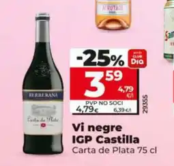 Dia VI negre IGP Castilla oferta