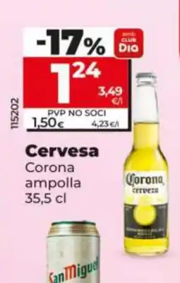 Dia CORONA Cervesa oferta