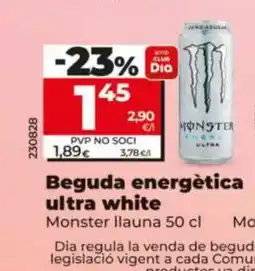 Dia MONSTER Beguda energètica ultra white oferta