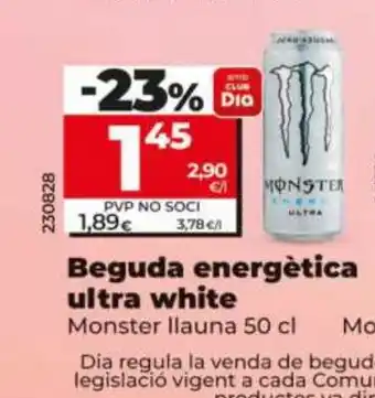 Dia MONSTER Beguda energètica ultra white oferta