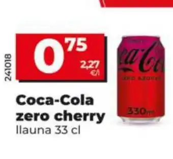 Dia COCA-COLA zero cherry oferta