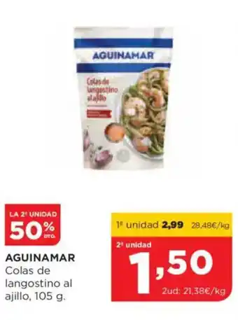 Alimerka AGUINAMAR Colas de langostino al ajillo oferta