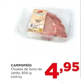Alimerka CAMPOFRÍO Chuleta de lomo de cerdo oferta