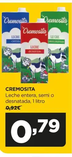 Alimerka CREMOSITA Leche entera, semi o desnatada oferta
