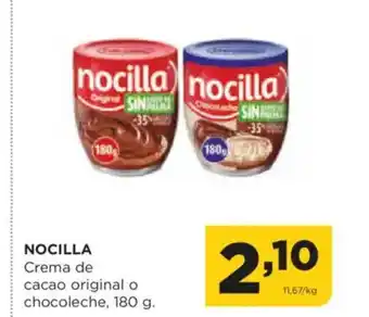Alimerka NOCILLA Crema de cacao original o chocoleche oferta
