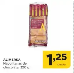 Alimerka ALIMERKA Napolitanas de chocolate oferta