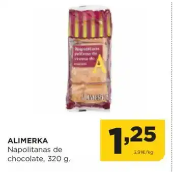 Alimerka ALIMERKA Napolitanas de chocolate oferta