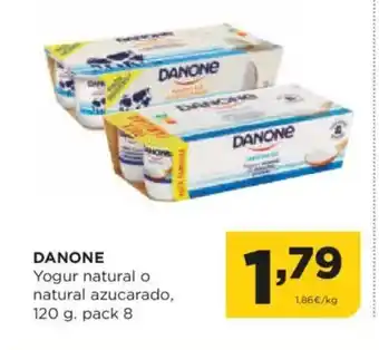 Alimerka DANONE Yogur natural o natural azucarado oferta