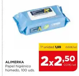 Alimerka ALIMERKA Papel higiénico húmedo oferta