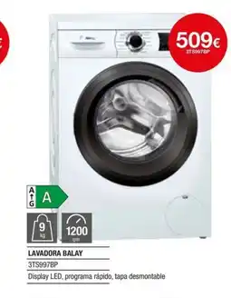 Milar BALAY Lavadora 3TS997BP oferta