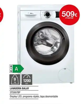 Milar BALAY Lavadora 3TS997BP oferta