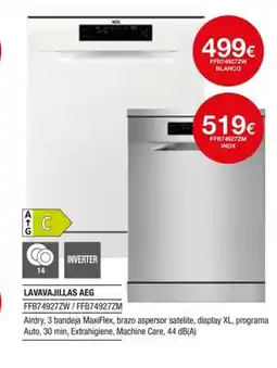 Milar AEG Lavavajillas FFB74927ZW/FFB74927ZM oferta