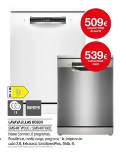 Milar BOSCH Lavavajillas SMS4HTW00E/SMS4HT100E oferta