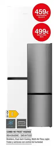 Milar HISENSE Combi no frost RB440N4BWE/SMS4HT100E oferta