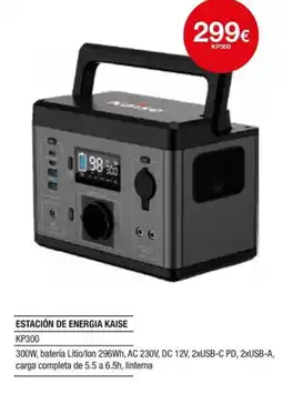 Milar Estación de energia kaise KP300 oferta