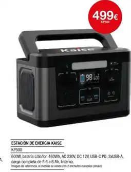 Milar Estación de energia kaise KP500 oferta