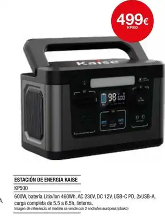 Milar Estación de energia kaise KP500 oferta