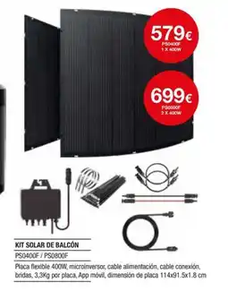 Milar Kit solar de balcón PS0400F/PS0800F oferta