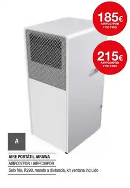 Milar Aire portátil airawa AIRPC07POR/AIRPC09POR oferta