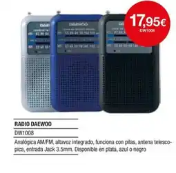 Milar DAEWOO Radio DW1008 oferta