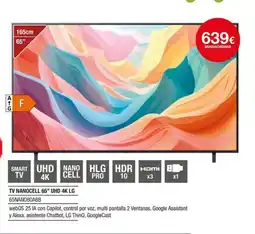 Milar LG TV NANOCELL 65" UHD 4K oferta