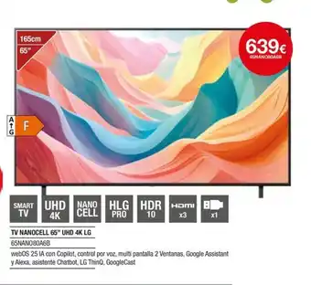Milar LG TV NANOCELL 65" UHD 4K oferta