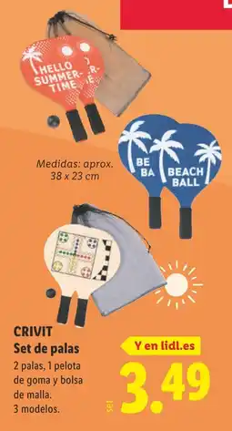 Lidl CRIVIT Set de palas oferta