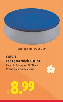 Lidl CRIVIT Lona para cubrir piscina oferta