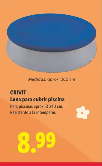 Lidl CRIVIT Lona para cubrir piscina oferta