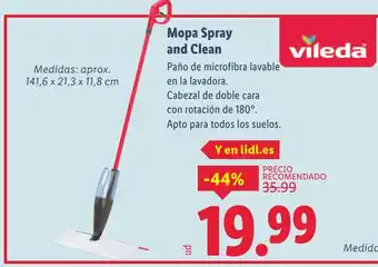 Lidl VILEDA Mopa Spray and Clean oferta