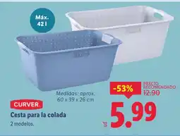 Lidl CURVER Cesta para la colada oferta
