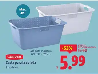 Lidl CURVER Cesta para la colada oferta