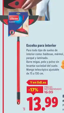 Lidl Escoba para interior oferta