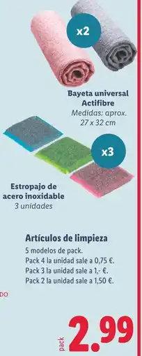Lidl Artículos de limpieza oferta