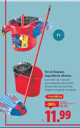 Lidl Set de limpieza SuperMocio 3Action oferta