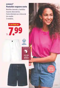 Lidl ESMARA Pantalón vaquero corto oferta