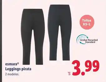 Lidl ESMARA Leggings pirata oferta