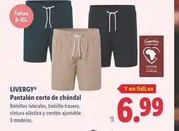 Lidl LIVERGY Pantalón corto de chándal oferta