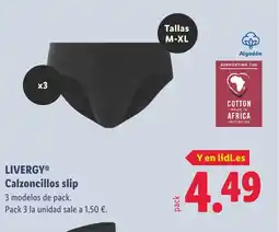 Lidl LIVERGY Calzoncillos slip oferta