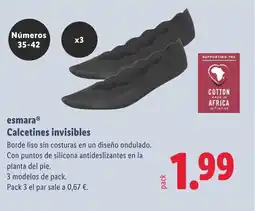 Lidl ESMARA Calcetines invisibles oferta