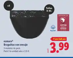 Lidl ESMARA Braguitas con encaje oferta