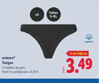 Lidl ESMARA Tangas oferta