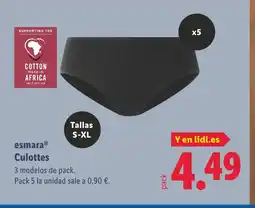 Lidl ESMARA Culottes oferta