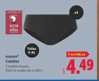 Lidl ESMARA Culottes oferta