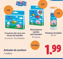 Lidl Artículos de escritura oferta