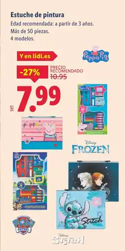 Lidl Estuche de pintura oferta