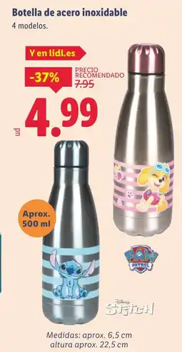 Lidl Botella de acero inoxidable oferta