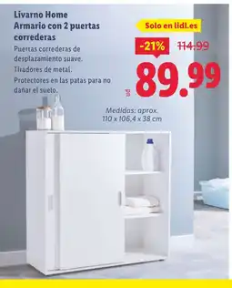 Lidl Livarno Home Armario con 2 puertas correderas oferta