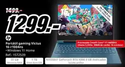 MediaMarkt Hp - portátil gaming victus 16c+1004ns oferta